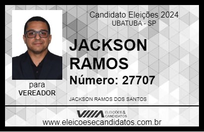 Candidato JACKSON RAMOS 2024 - UBATUBA - Eleições