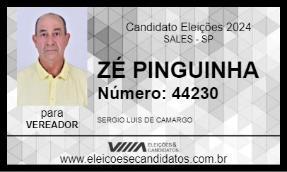 Candidato ZÉ PINGUINHA 2024 - SALES - Eleições