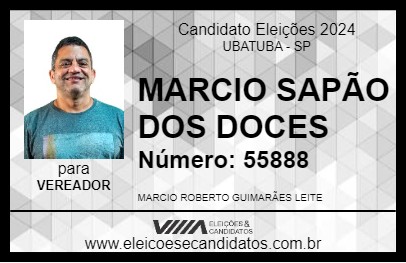 Candidato MARCIO SAPÃO DOS DOCES 2024 - UBATUBA - Eleições