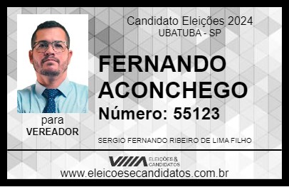 Candidato FERNANDO ACONCHEGO 2024 - UBATUBA - Eleições