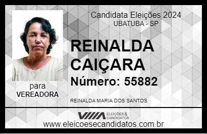 Candidato REINALDA CAIÇARA 2024 - UBATUBA - Eleições