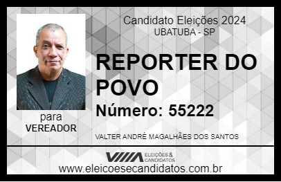 Candidato REPORTER DO POVO 2024 - UBATUBA - Eleições