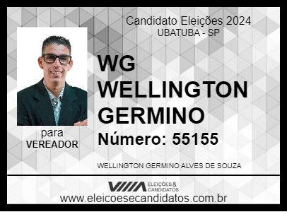 Candidato WG WELLINGTON GERMINO 2024 - UBATUBA - Eleições