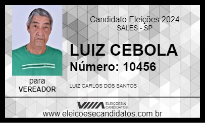 Candidato LUIZ CEBOLA 2024 - SALES - Eleições