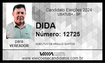 Candidato DIDA 2024 - UBATUBA - Eleições