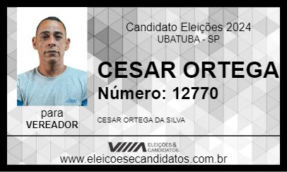 Candidato CESAR ORTEGA 2024 - UBATUBA - Eleições