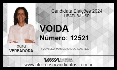 Candidato VOIDA 2024 - UBATUBA - Eleições