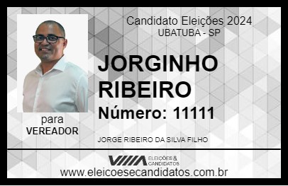 Candidato JORGINHO RIBEIRO 2024 - UBATUBA - Eleições