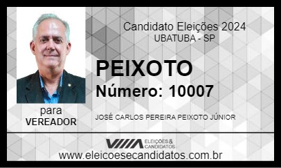 Candidato PEIXOTO 2024 - UBATUBA - Eleições