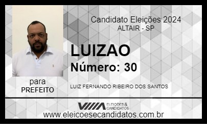 Candidato LUIZAO 2024 - ALTAIR - Eleições