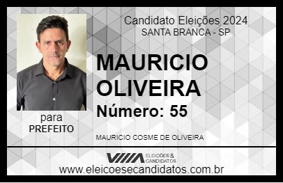 Candidato MAURICIO OLIVEIRA 2024 - SANTA BRANCA - Eleições