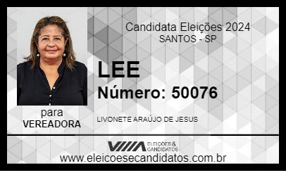 Candidato LEE 2024 - SANTOS - Eleições