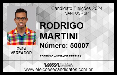 Candidato RODRIGO MARTINI 2024 - SANTOS - Eleições