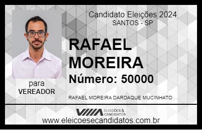 Candidato RAFAEL MOREIRA 2024 - SANTOS - Eleições