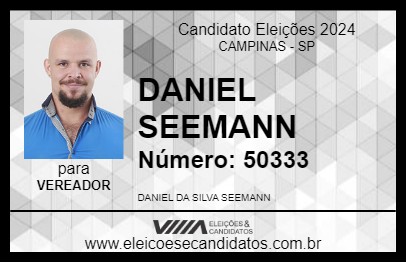 Candidato DANIEL SEEMANN 2024 - CAMPINAS - Eleições