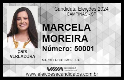 Candidato MARCELA MOREIRA 2024 - CAMPINAS - Eleições