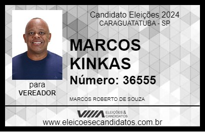 Candidato MARCOS KINKAS 2024 - CARAGUATATUBA - Eleições