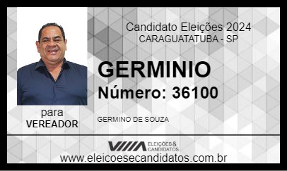 Candidato GERMINIO 2024 - CARAGUATATUBA - Eleições