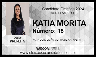 Candidato KATIA MORITA 2024 - AURIFLAMA - Eleições