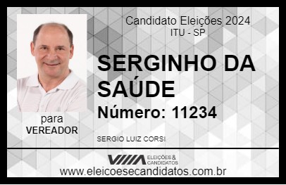 Candidato SERGINHO DA SAÚDE 2024 - ITU - Eleições