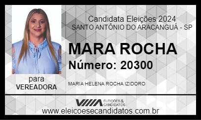 Candidato MARA ROCHA 2024 - SANTO ANTÔNIO DO ARACANGUÁ - Eleições