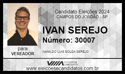 Candidato IVAN SEREJO 2024 - CAMPOS DO JORDÃO - Eleições