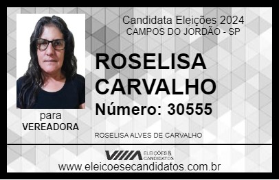 Candidato ROSELISA CARVALHO 2024 - CAMPOS DO JORDÃO - Eleições