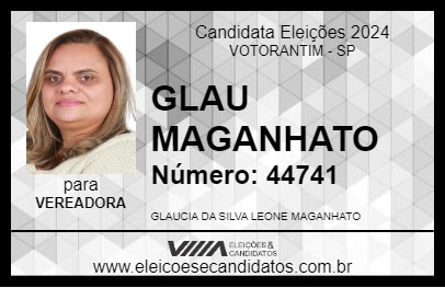 Candidato GLAU MAGANHATO 2024 - VOTORANTIM - Eleições