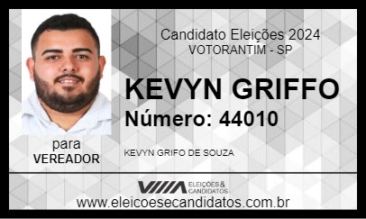 Candidato KEVYN GRIFFO 2024 - VOTORANTIM - Eleições