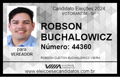 Candidato ROBSON BUCHALOWICZ 2024 - VOTORANTIM - Eleições