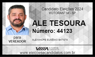 Candidato ALE TESOURA 2024 - VOTORANTIM - Eleições