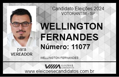 Candidato WELLINGTON FERNANDES 2024 - VOTORANTIM - Eleições