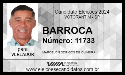 Candidato BARROCA 2024 - VOTORANTIM - Eleições