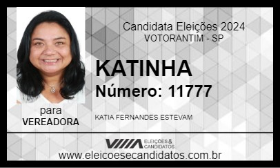 Candidato KATINHA 2024 - VOTORANTIM - Eleições