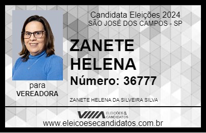 Candidato ZANETE HELENA 2024 - SÃO JOSÉ DOS CAMPOS - Eleições