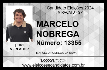 Candidato MARCELO NOBREGA 2024 - MIRACATU - Eleições