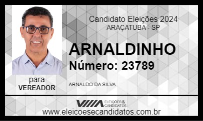 Candidato ARNALDINHO 2024 - ARAÇATUBA - Eleições