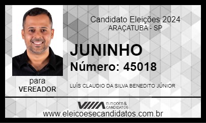 Candidato JUNINHO 2024 - ARAÇATUBA - Eleições