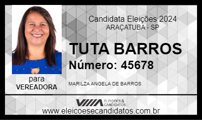 Candidato TUTA BARROS 2024 - ARAÇATUBA - Eleições