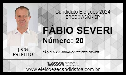 Candidato FÁBIO SEVERI 2024 - BRODOWSKI - Eleições