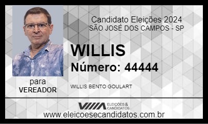 Candidato WILLIS 2024 - SÃO JOSÉ DOS CAMPOS - Eleições