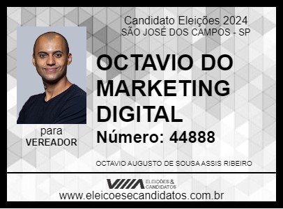 Candidato OCTAVIO DO MARKETING DIGITAL 2024 - SÃO JOSÉ DOS CAMPOS - Eleições