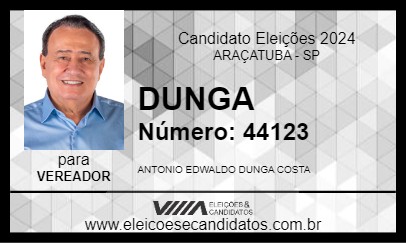 Candidato DUNGA 2024 - ARAÇATUBA - Eleições