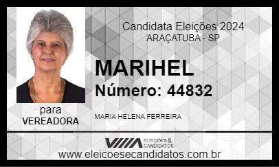 Candidato MARIHEL 2024 - ARAÇATUBA - Eleições