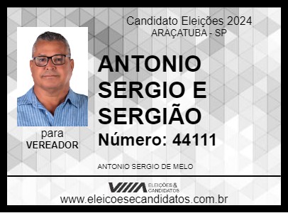 Candidato ANTONIO SERGIO E SERGIÃO 2024 - ARAÇATUBA - Eleições