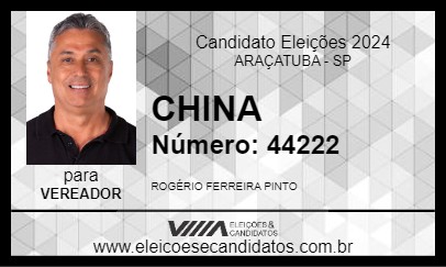 Candidato CHINA 2024 - ARAÇATUBA - Eleições