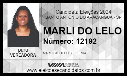 Candidato MARLI DO LELO 2024 - SANTO ANTÔNIO DO ARACANGUÁ - Eleições