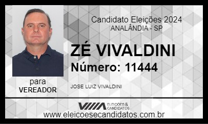 Candidato ZÉ VIVALDINI 2024 - ANALÂNDIA - Eleições