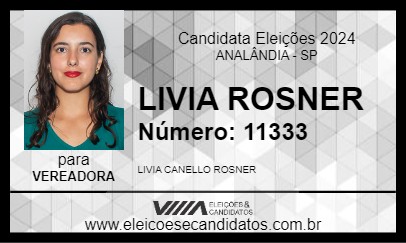 Candidato LIVIA ROSNER 2024 - ANALÂNDIA - Eleições