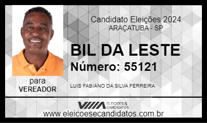 Candidato BIL DA LESTE 2024 - ARAÇATUBA - Eleições